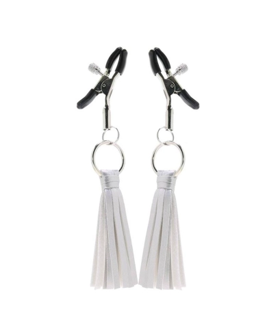 Nipple clamps with little whips (Silver) - CalExotics Nipple clamps with little whips (Silver) - CalExotics