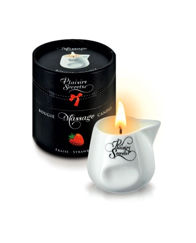 Massage Oil Candle Strawberry - Plaisirs Secrets