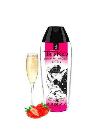 Aromatisiert Gleitmittel Toko Aroma (Erdbeere & Champagner) - Shunga