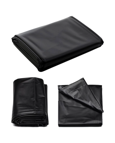 Bettlaken rot (180 x 220cm) Schwarz - Nuru