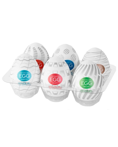 Einweg Masturbator Tenga Eier sortiment (6er Pack)