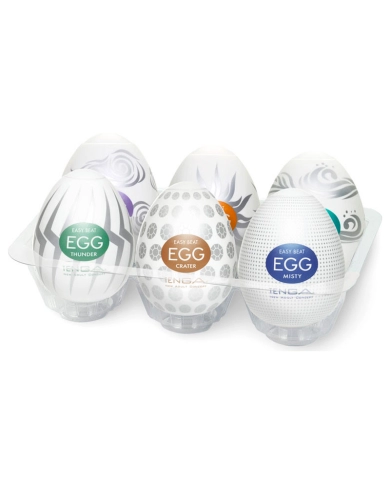 Oeufs de masturbations - Tenga assortiment II (pack de 6)