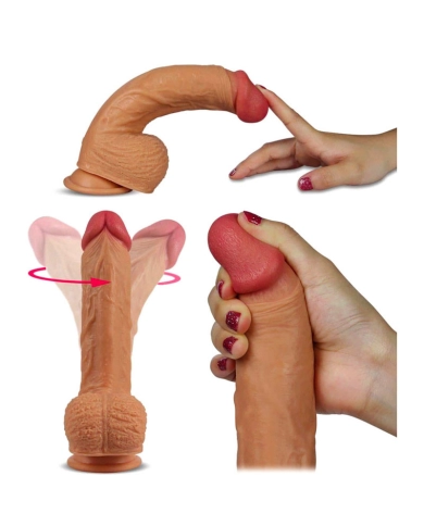 Realistic and rotating vibrator - LoveToy Nature Cock