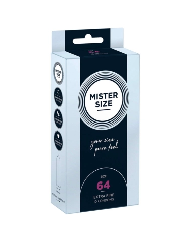 Preservativo su misura Mister Size 64mm - 10pc