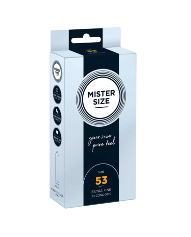 Preservativo su misura Mister Size 57mm - 10pc