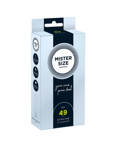 Preservativo su misura Mister Size 53mm - 10pc