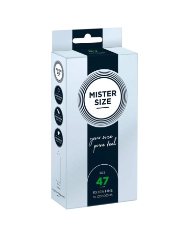 Preservativo su misura Mister Size 49mm - 10pc