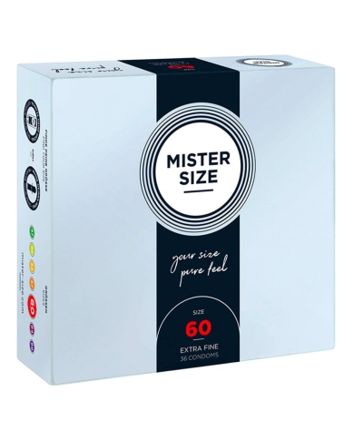 Preservativo su misura Mister Size 60mm - 10pc