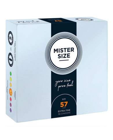 Preservativo su misura Mister Size 57mm - 10pc