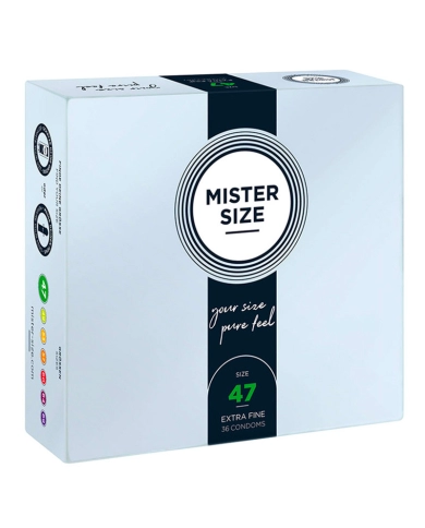 Preservativo su misura Mister Size 47mm - 10pc