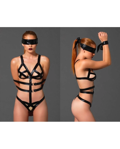 Sexy Body Bondage KINK (schwarz) - Leg Avenue