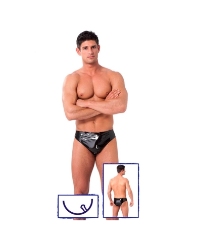 Slip da uomo in lattice con plug anale – Rimba