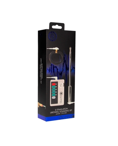 Sonde urètrale électrostimulante et vibrante avec cockring - Ouch! Sonde urètrale électrostimulante et vibrante avec cockring - Ouch!