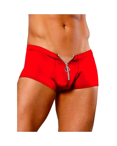 Red Sexy Zipper Short - Male Power