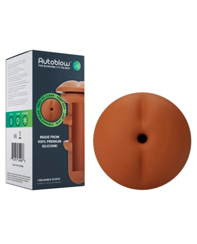 Autoblow A.I. replacement Silicone sleeve Anus (Braun)