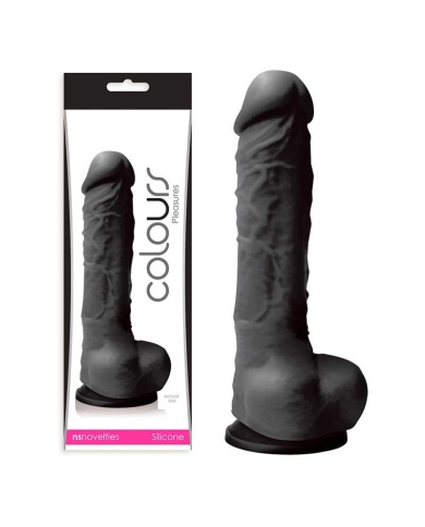 Dildo con scroto Colours Soft 13cm (Violet) - NS Novelties