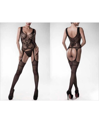 Bodystocking 20004 (Schwarz) - Grey Velvet