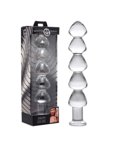 Anal Glass Dildo Drops - Master Series