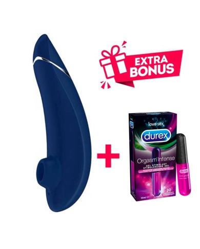 Womanizer Premium 2 (Blue) - Clitoral & G Spot Vibrator