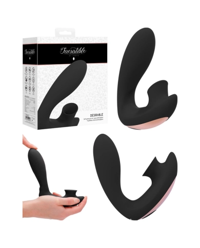 Clitoral & G Spot Vibrator  Irresistible Desirable (Black) - Shots Toys Clitoral & G Spot Vibrator  Irresistible Desirable (Black) - Shots Toys