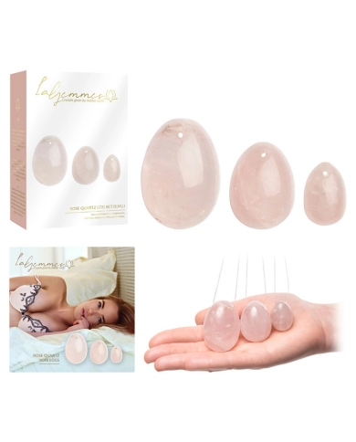 Yoni eggs in stone (Rose Quartz) - La Gemmes Yoni eggs in stone (Rose Quartz) - La Gemmes