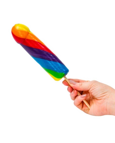 Sucette géante en forme de pénis - Rainbow Jumbo Cock Pop