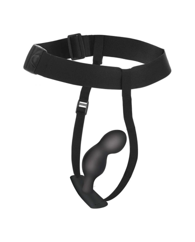 Vibrierender Analplug mit P-Spot Harness - Master Series