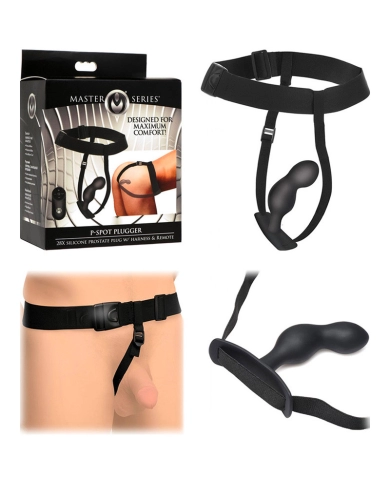 Plug anal vibrant avec harnais P-Spot - Master Series Plug anal vibrant avec harnais P-Spot - Master Series