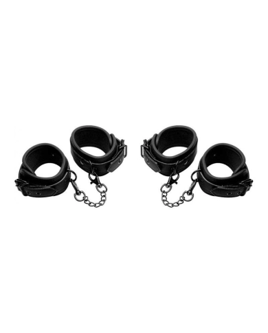 Kit d'attache BDSM poignets et chevilles Kinky Comfort - Master Series