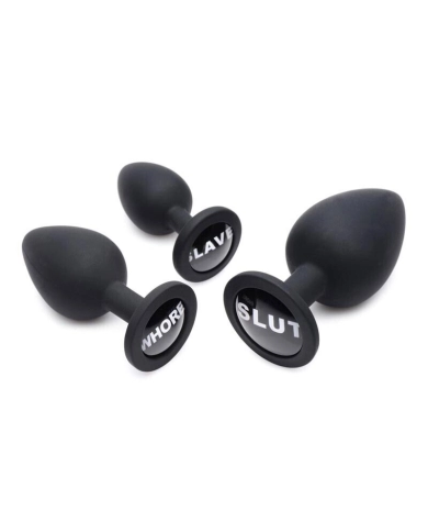 Plug Anal Set Dirty Words (3 pièces) - Master Serie