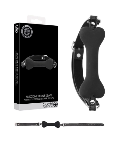 Silikon Ball Gag mit Hundeknochen Puppy Play - Ouch! Silikon Ball Gag mit Hundeknochen Puppy Play - Ouch!