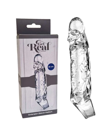 Gaine pour agrandir le pénis Get Real Medium (Transparent) - ToyJoy Gaine pour agrandir le pénis Get Real Medium (Transparent) - ToyJoy