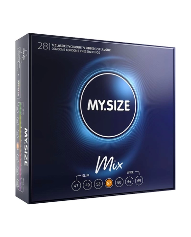My Size Mix condoms 53mm - 28pc. My Size Mix condoms 53mm - 28pc.