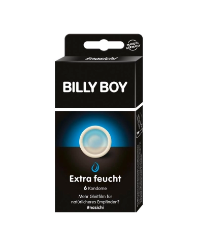 Billy Boy Extra Feucht Condoms - Extra lubricated (6 condoms)