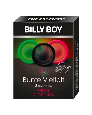 Preservativi colorati Billy Boy (3 preservativi)