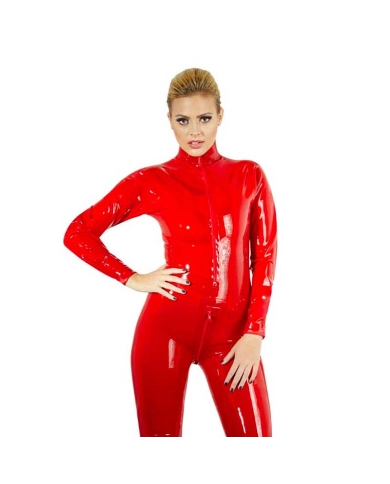 Tight latex catsuit (Red) - The Late X Collection