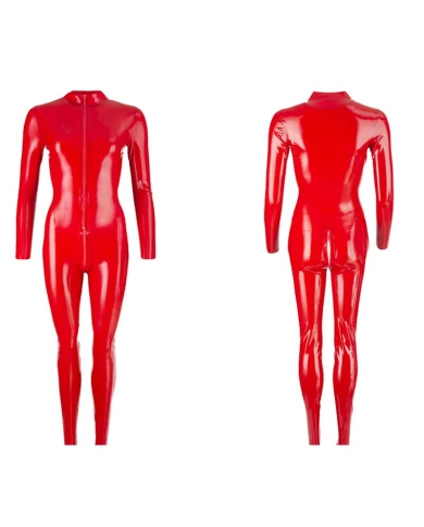 Tight latex catsuit (Red) - The Late X Collection