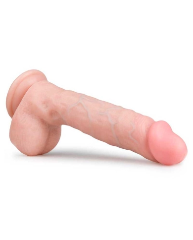 Realistic dildo with testicles and suction cup (18 cm) - EasyToys