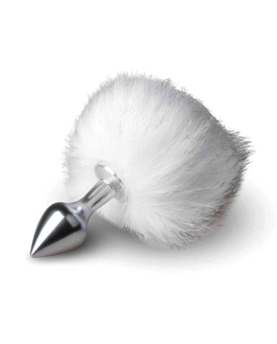 Mini Buttplug Bunny Tail (White) - EasyToys