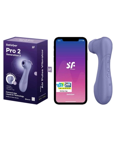 Satisfyer Pro 2 Sextoy "Generation 3" (Violet) - Stimulateur Clitoridien connecté Satisfyer Pro 2 Sextoy "Generation 3" (Violet) - Stimulateur Clitoridien connecté