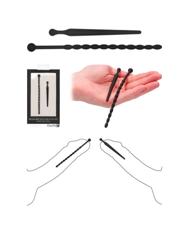 Set of urethral plugs in silicone (2 pieces) - Ouch!