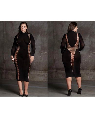 Sexy dress Carme XI (Black) XL/4XL - Le Désir Sexy dress Carme XI (Black) XL/4XL - Le Désir
