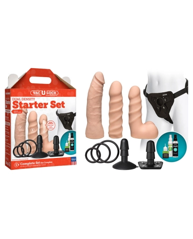 Kit di cintura e dildo a doppia densità per principianti - Doc Johnson Kit di cintura e dildo a doppia densità per principianti - Doc Johnson
