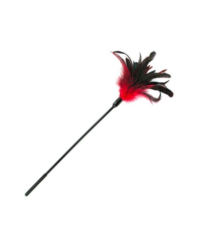Plumes BDSM à chatouiller Starburst Feather Body Tickler (Rouge) - Sportsheets