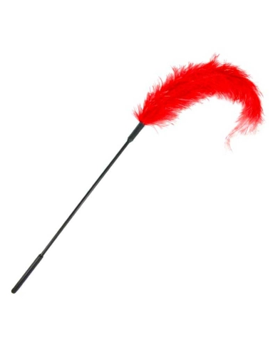Plume d’autruche à chatouiller BDSM Body Tickler (Rouge) – Sportsheets