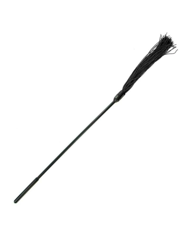 Martinet BDSM en rubber avec manche - Sportsheets