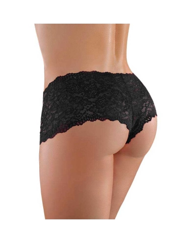Panty Sexy ouvert Candy Apple (Noir) - Allure