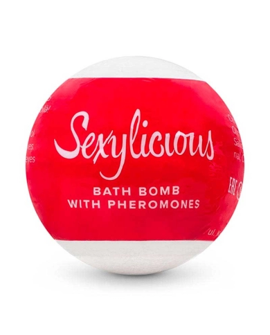Boule de bain avec phéromones Sexylicious Bath Bomb - Obsessive