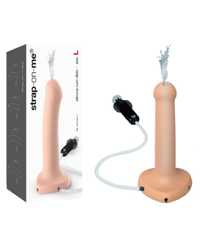 Realistic ejaculating dildo 17cm (Black) - Strap-On-Me Realistic ejaculating dildo 17cm (Black) - Strap-On-Me