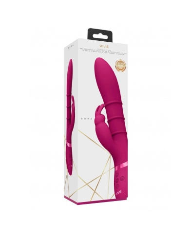 Rabbit Vibrator mit stimulierenden Ringen Sora - Vive Rabbit Vibrator mit stimulierenden Ringen Sora - Vive